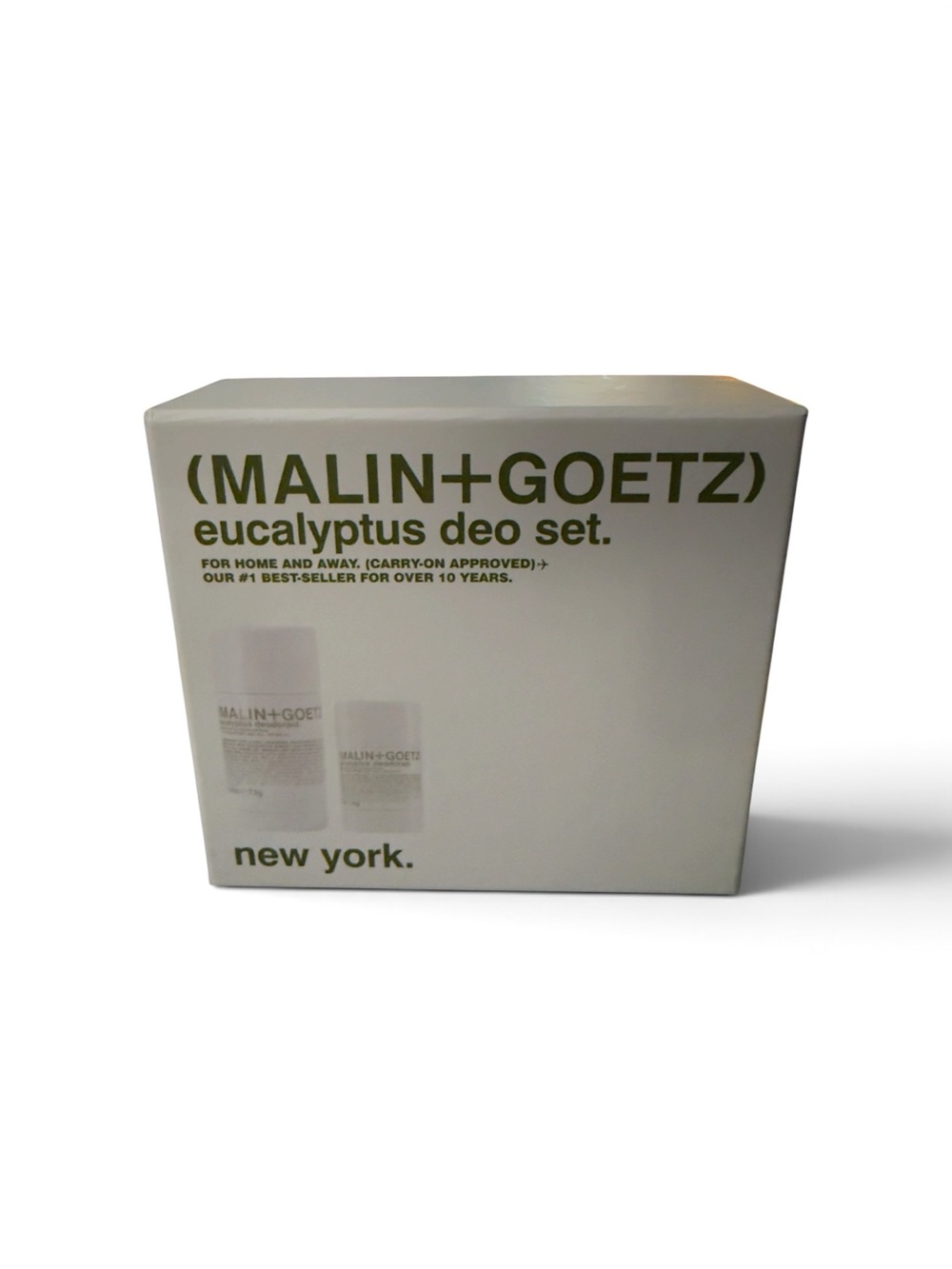 MALIN+GOETZ Eucalyptus Deodorant GIFT SET 2.6oz & 1oz Unisex Brand New in Box. R